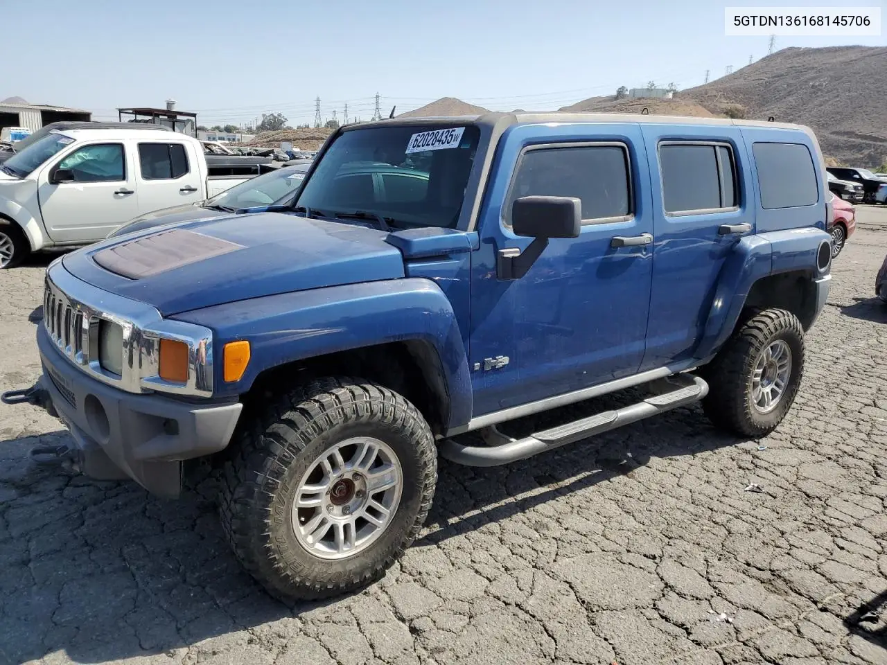 2006 Hummer H3 VIN: 5GTDN136168145706 Lot: 62028435