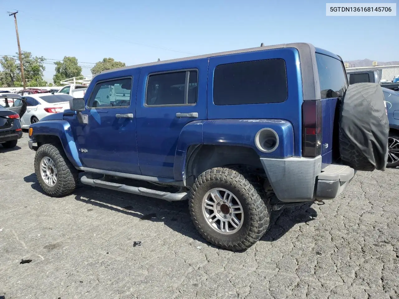 2006 Hummer H3 VIN: 5GTDN136168145706 Lot: 62028435