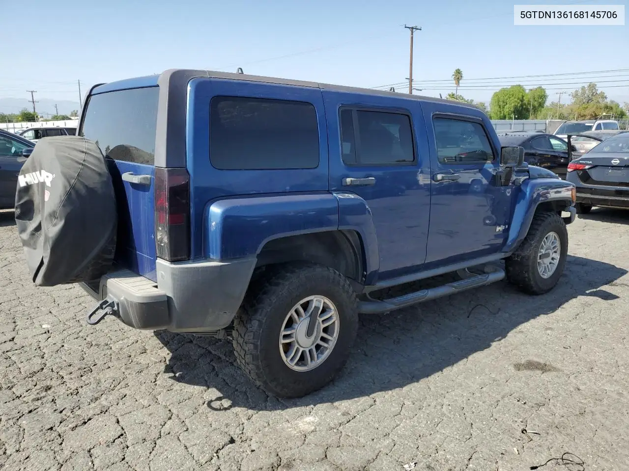 2006 Hummer H3 VIN: 5GTDN136168145706 Lot: 62028435