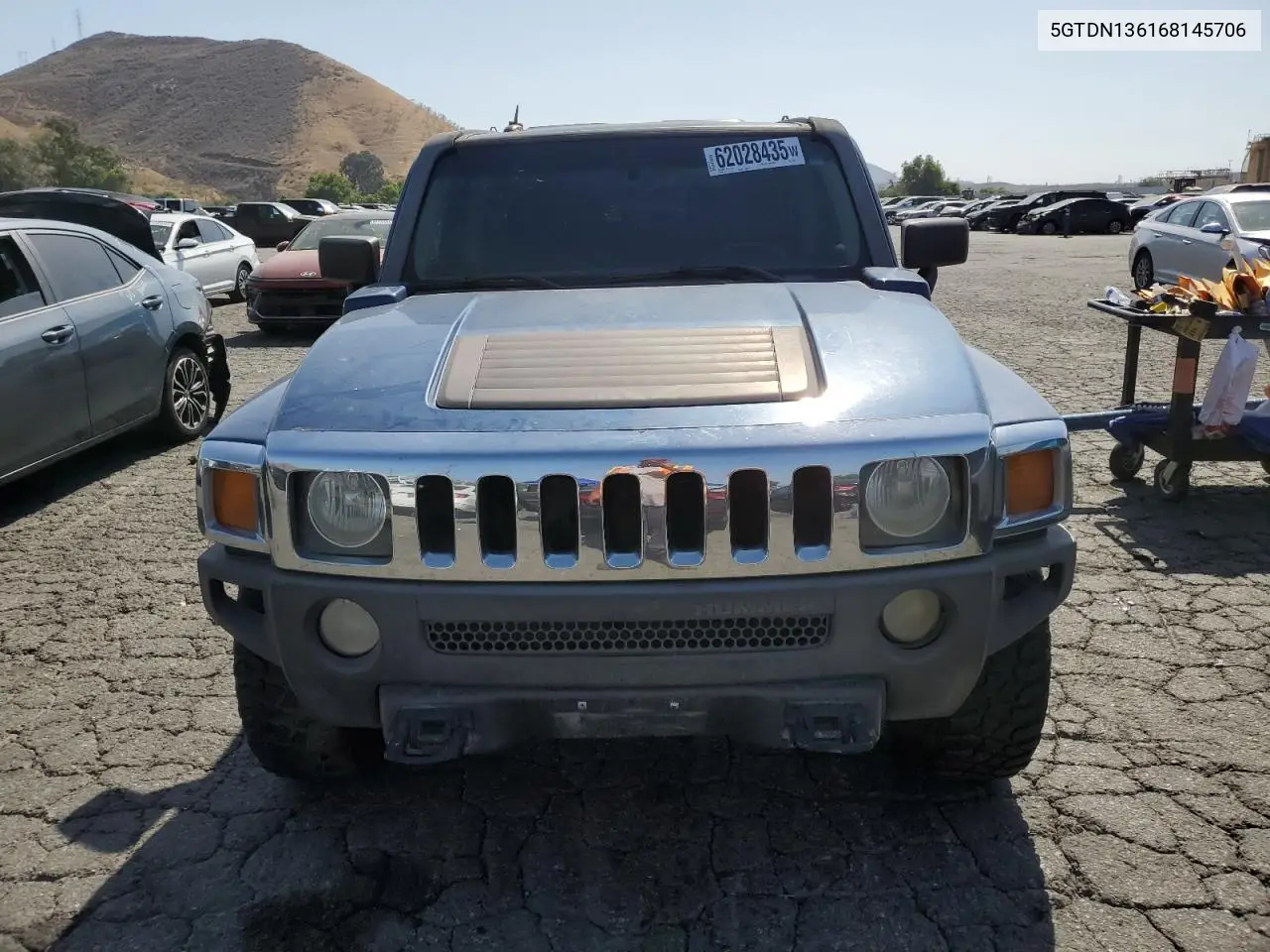 2006 Hummer H3 VIN: 5GTDN136168145706 Lot: 62028435