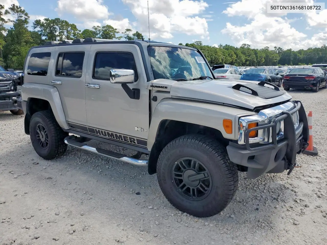 2006 Hummer H3 VIN: 5GTDN136168108722 Lot: 62085285