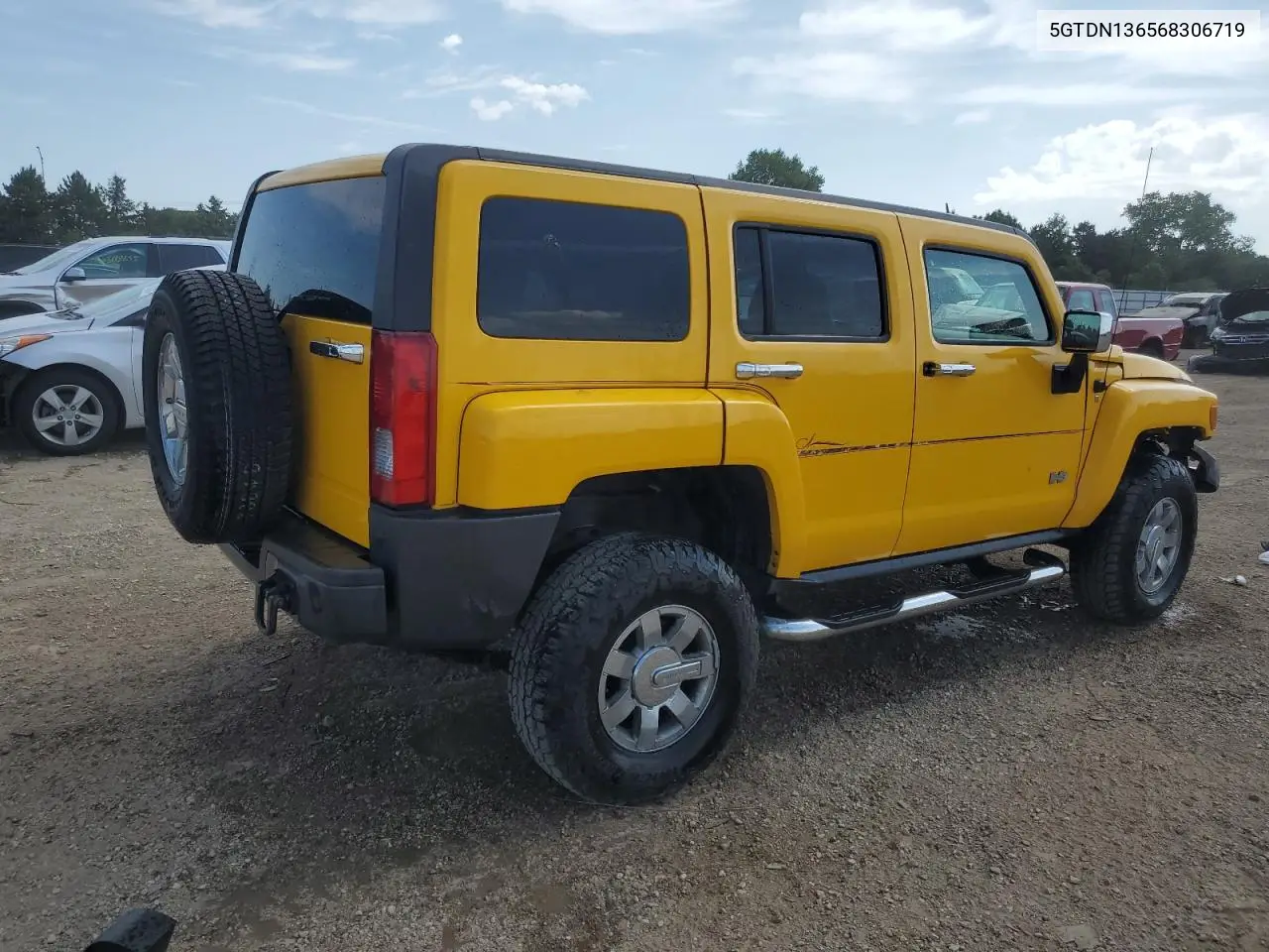 2006 Hummer H3 VIN: 5GTDN136568306719 Lot: 62134725