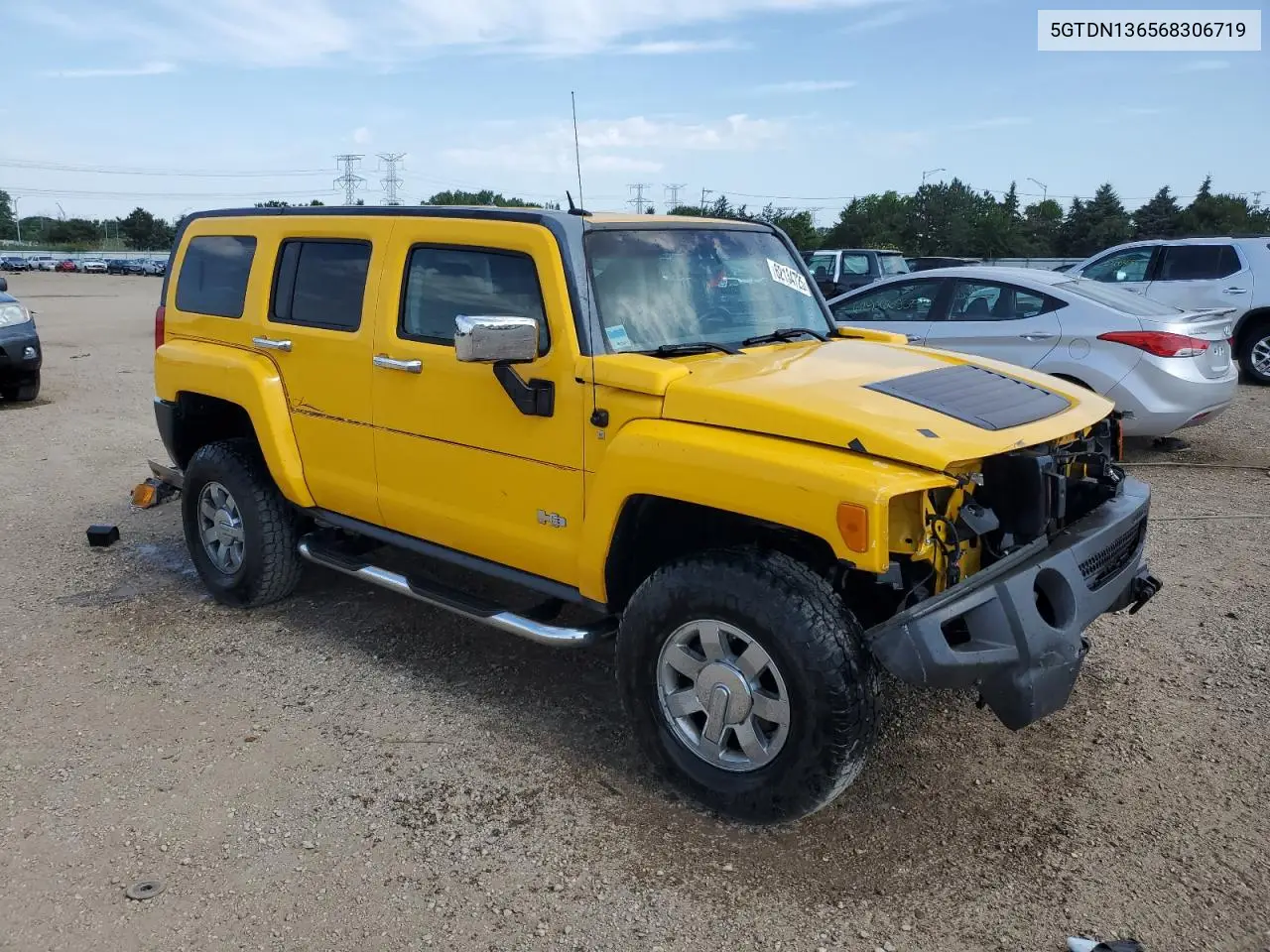 2006 Hummer H3 VIN: 5GTDN136568306719 Lot: 62134725