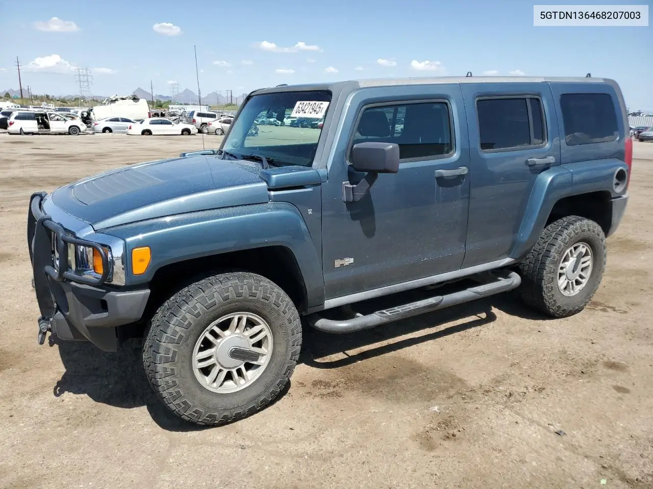 2006 Hummer H3 VIN: 5GTDN136468207003 Lot: 63421945