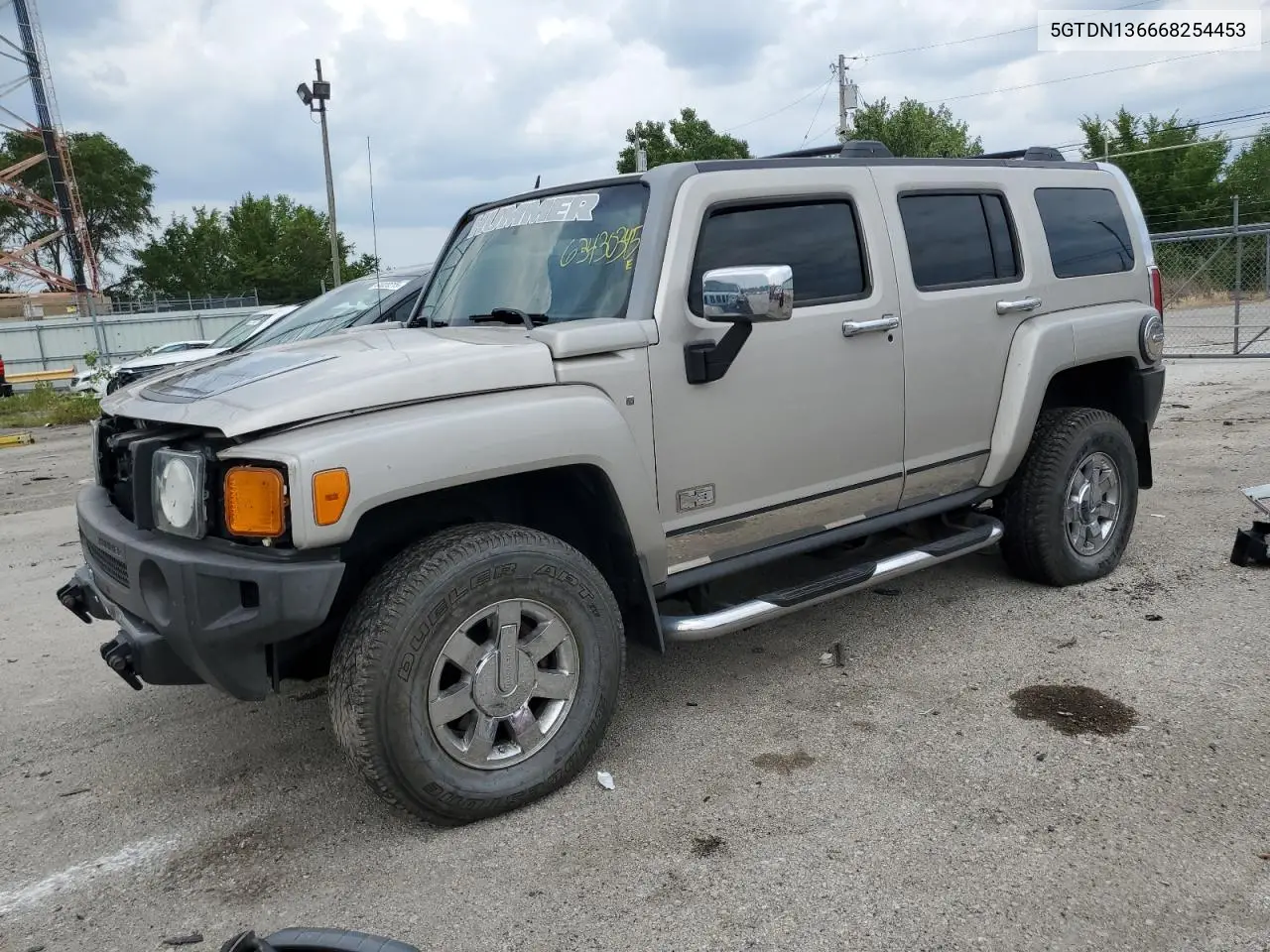 2006 Hummer H3 VIN: 5GTDN136668254453 Lot: 63430345