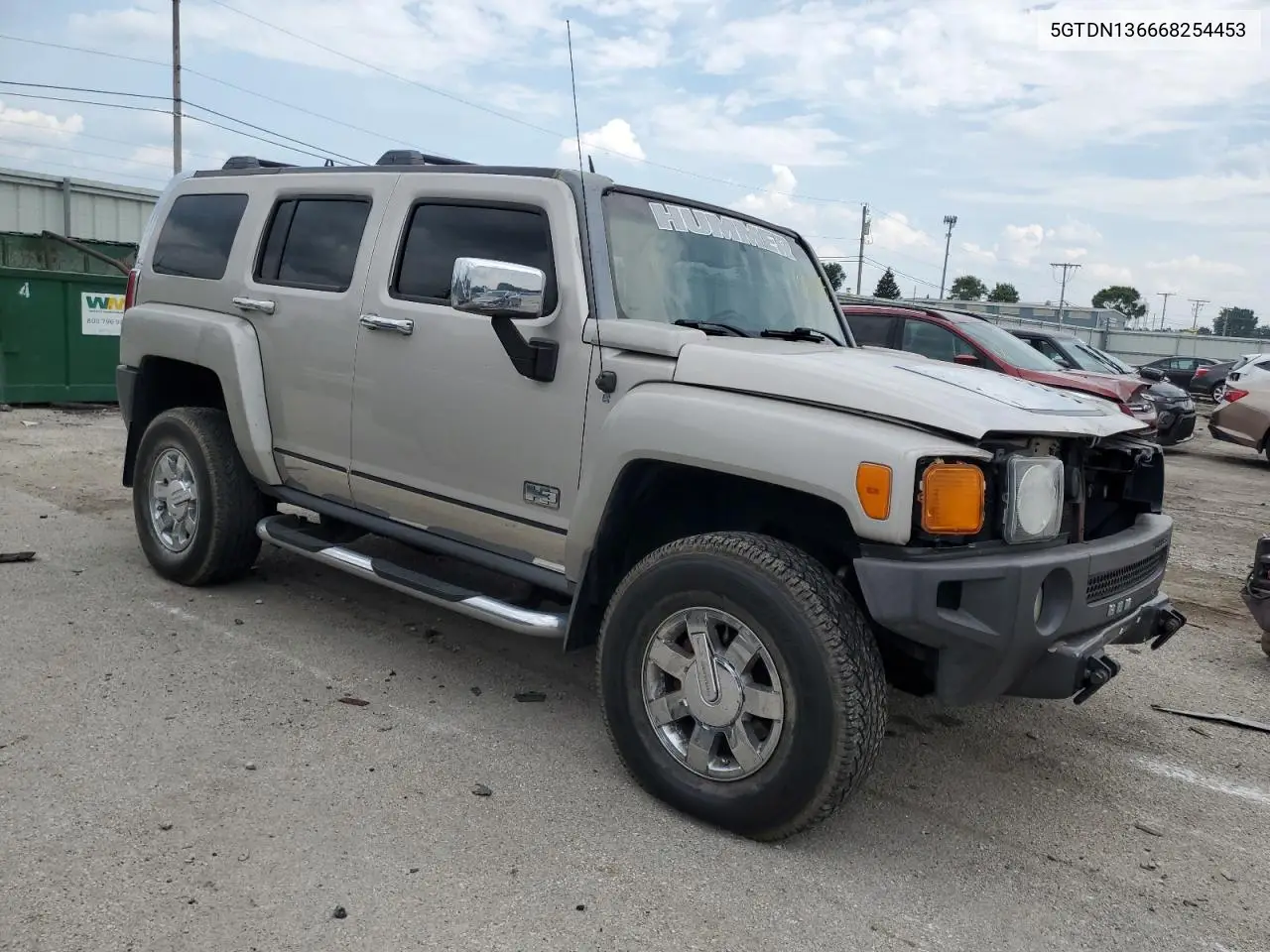 2006 Hummer H3 VIN: 5GTDN136668254453 Lot: 63430345