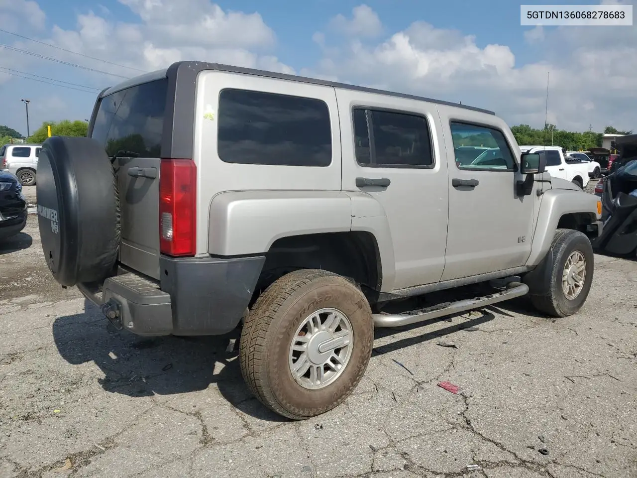 2006 Hummer H3 VIN: 5GTDN136068278683 Lot: 63924965
