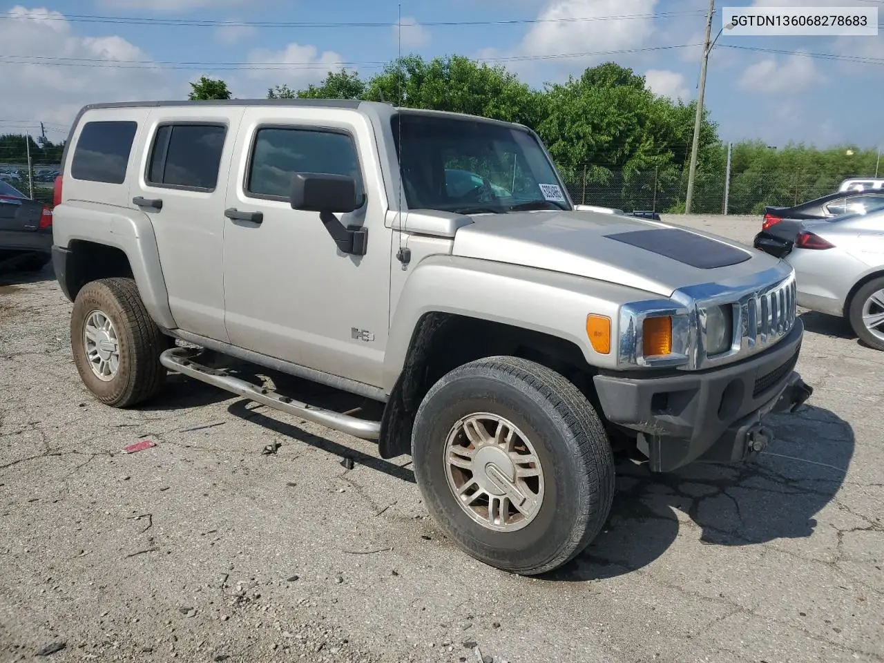 2006 Hummer H3 VIN: 5GTDN136068278683 Lot: 63924965
