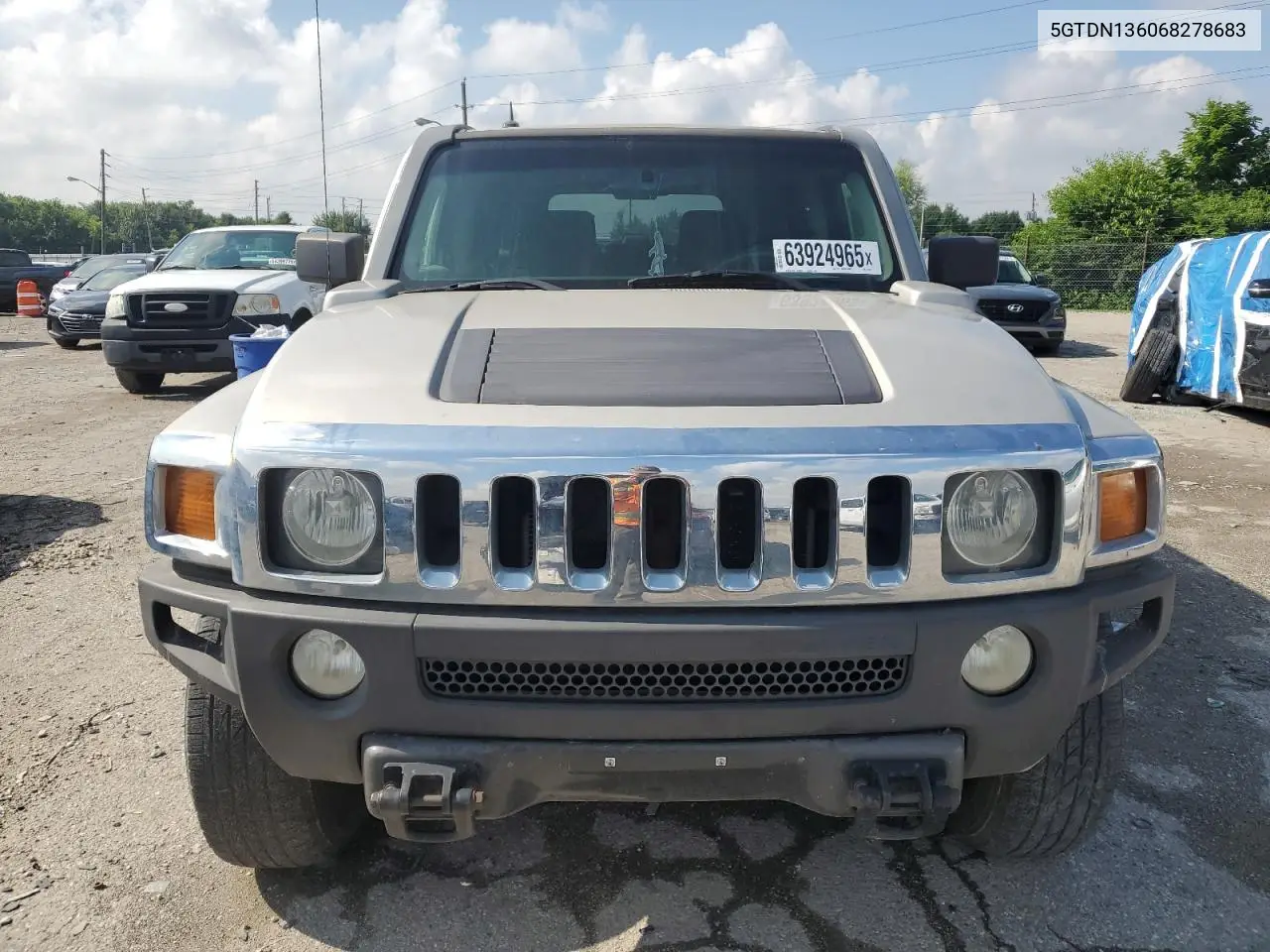 2006 Hummer H3 VIN: 5GTDN136068278683 Lot: 63924965