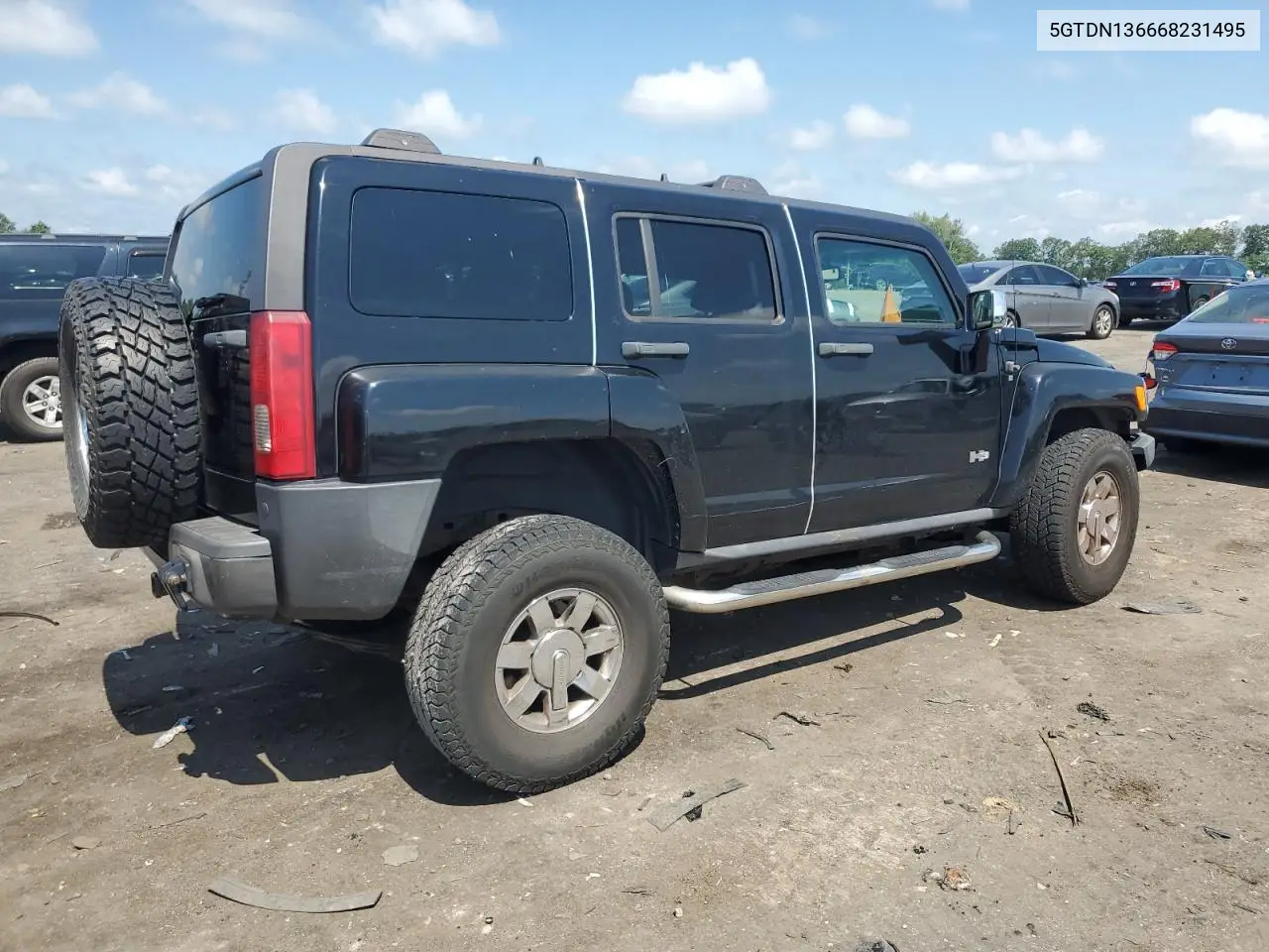 2006 Hummer H3 VIN: 5GTDN136668231495 Lot: 64093115