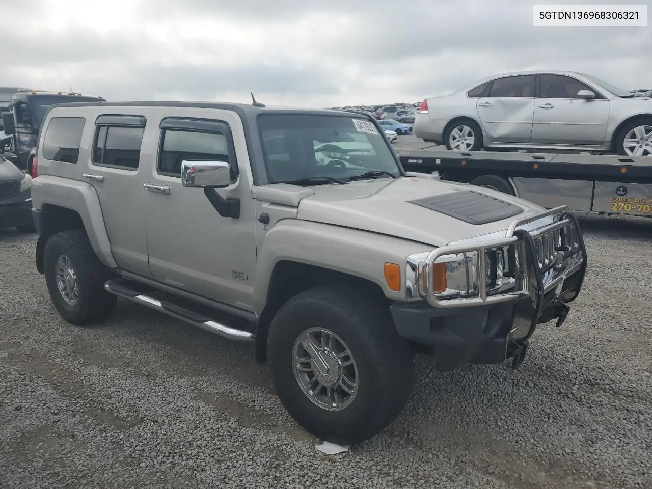 2006 Hummer H3 VIN: 5GTDN136968306321 Lot: 64179325