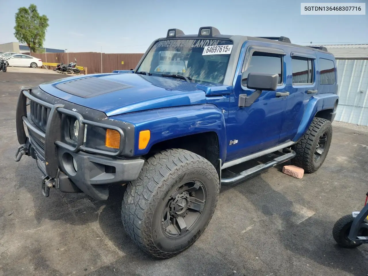 2006 Hummer H3 VIN: 5GTDN136468307716 Lot: 64697615