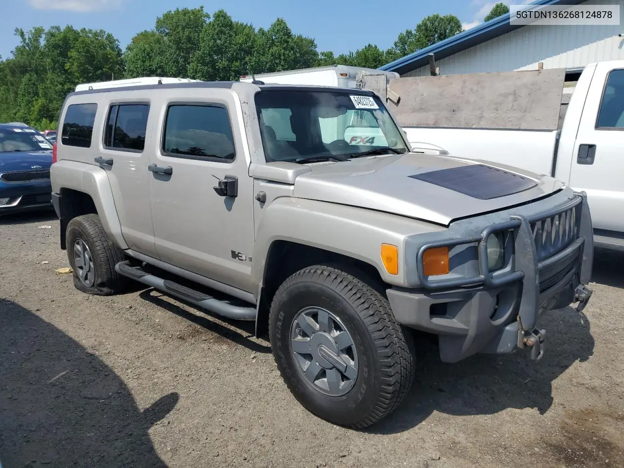 2006 Hummer H3 VIN: 5GTDN136268124878 Lot: 64823725