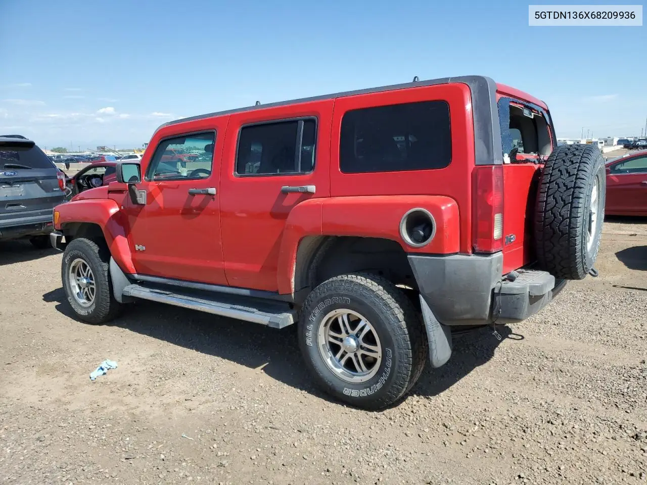 2006 Hummer H3 VIN: 5GTDN136X68209936 Lot: 65783735
