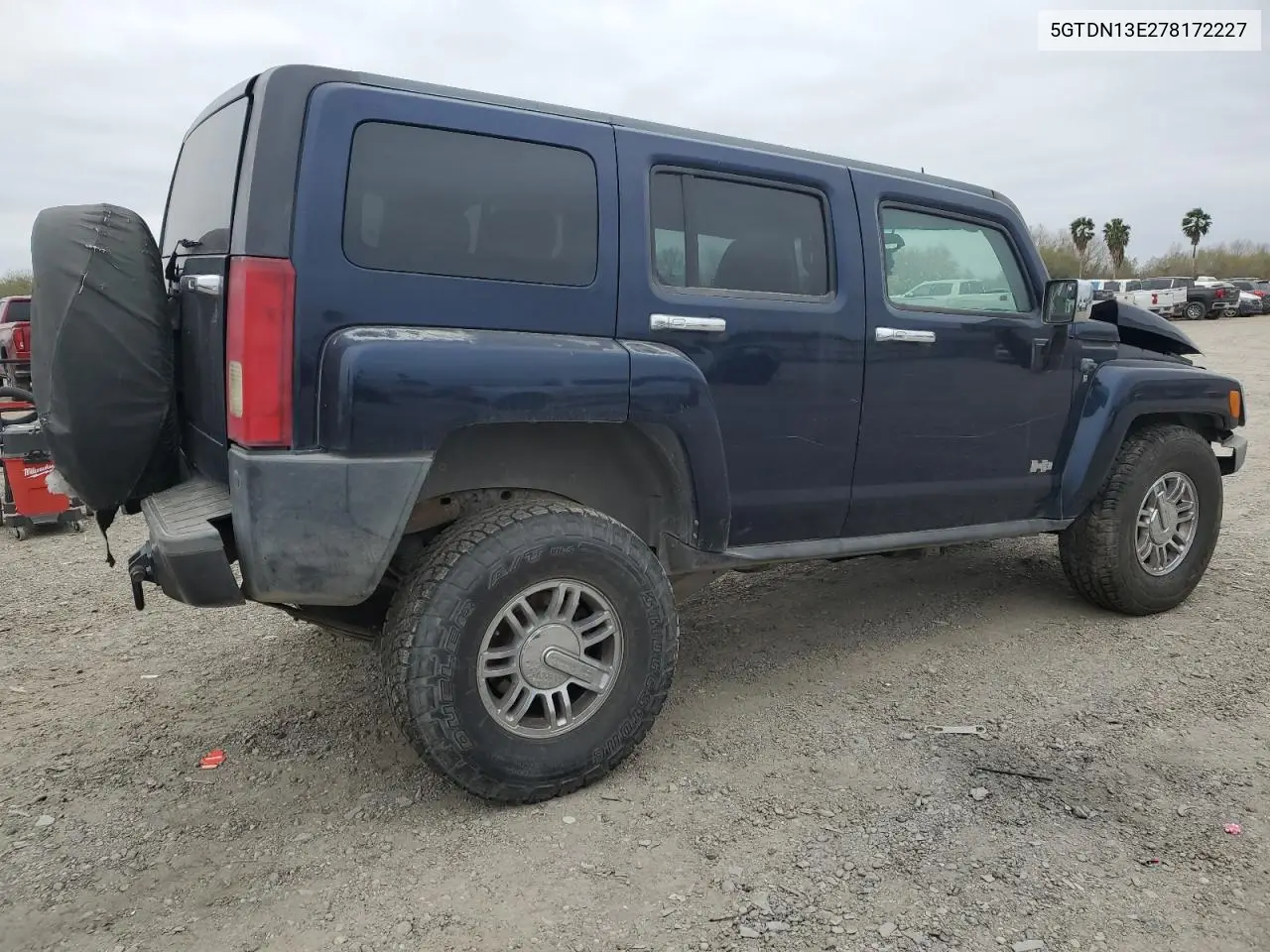 2007 Hummer H3 VIN: 5GTDN13E278172227 Lot: 46125835