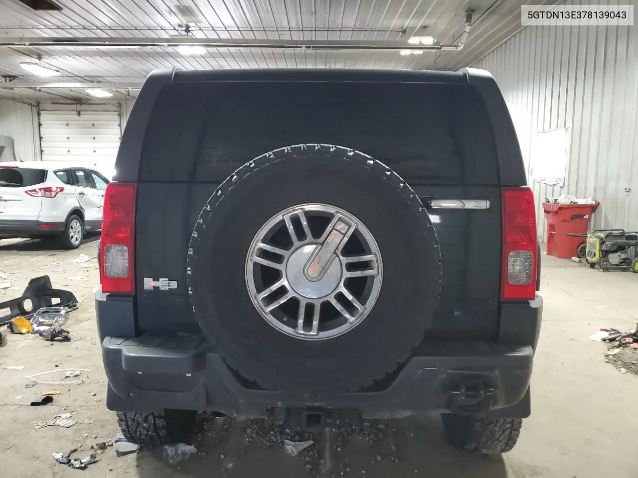 2007 Hummer H3 VIN: 5GTDN13E378139043 Lot: 52775515