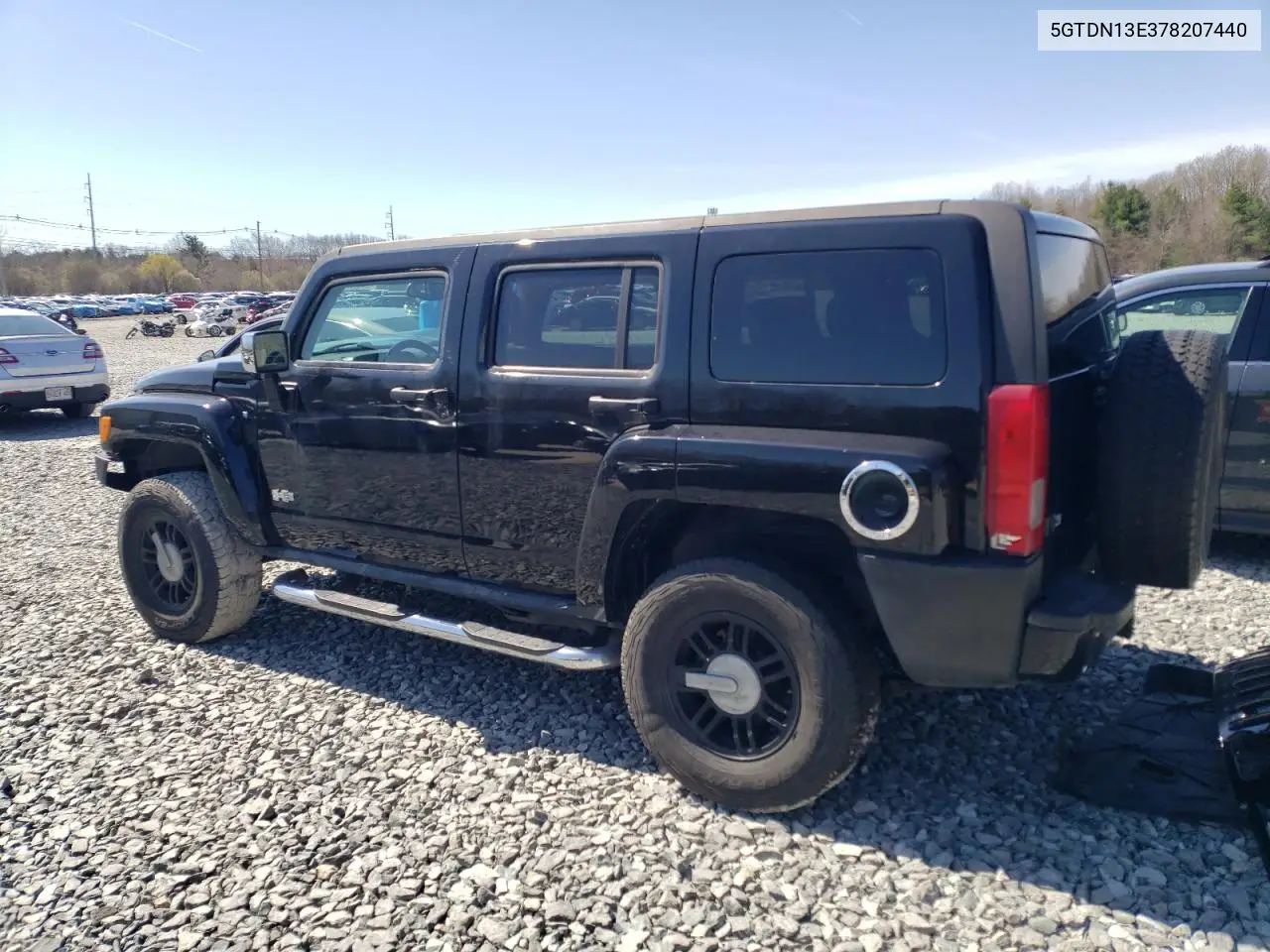 2007 Hummer H3 VIN: 5GTDN13E378207440 Lot: 53553295