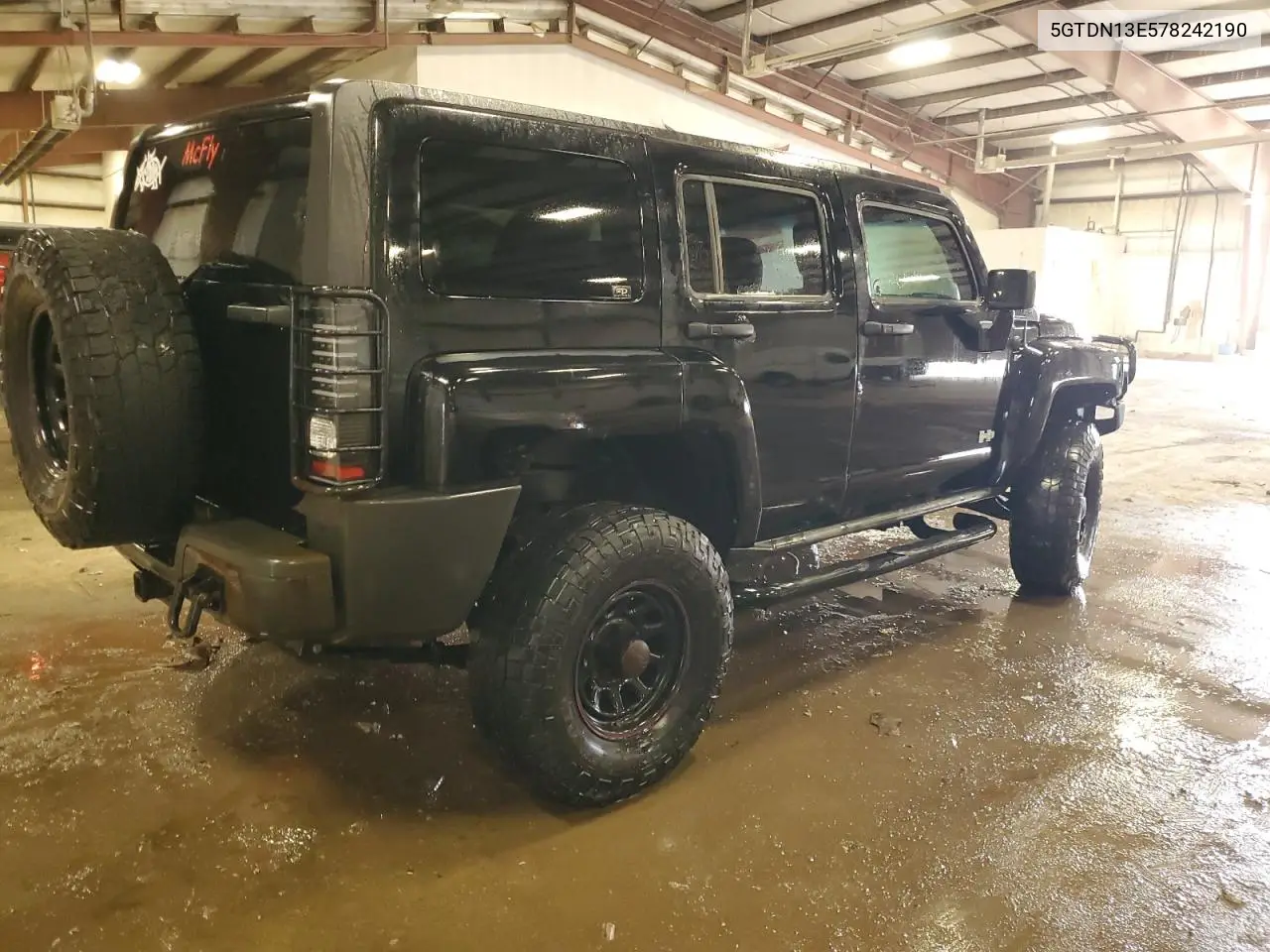 2007 Hummer H3 VIN: 5GTDN13E578242190 Lot: 53666355