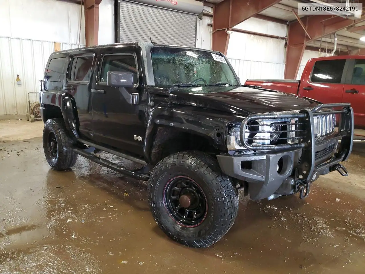 2007 Hummer H3 VIN: 5GTDN13E578242190 Lot: 53666355