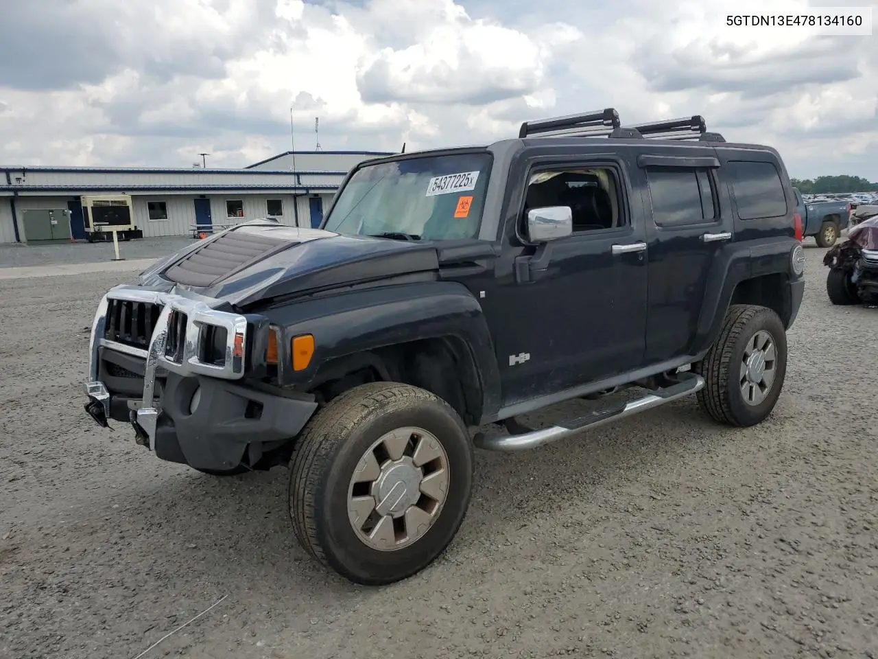 2007 Hummer H3 VIN: 5GTDN13E478134160 Lot: 54377225