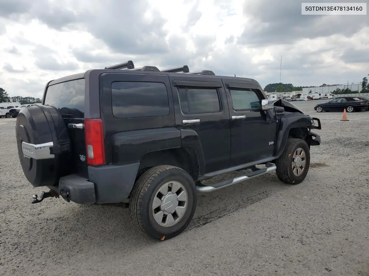 2007 Hummer H3 VIN: 5GTDN13E478134160 Lot: 54377225