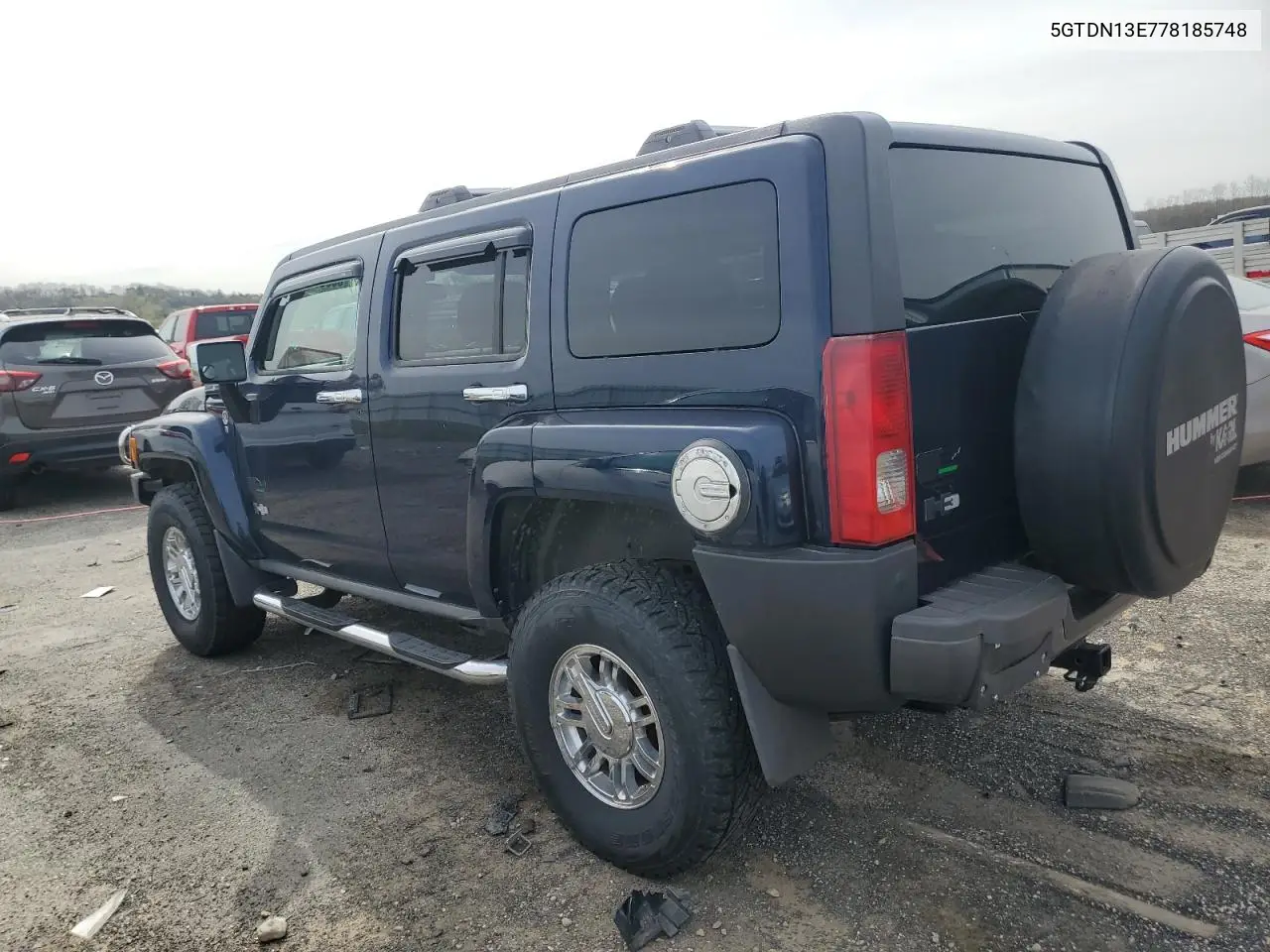2007 Hummer H3 VIN: 5GTDN13E778185748 Lot: 55037685