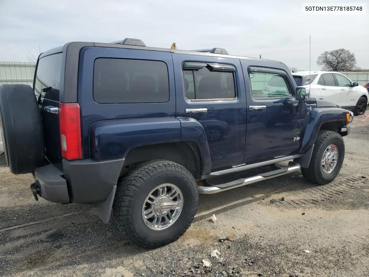 2007 Hummer H3 VIN: 5GTDN13E778185748 Lot: 55037685