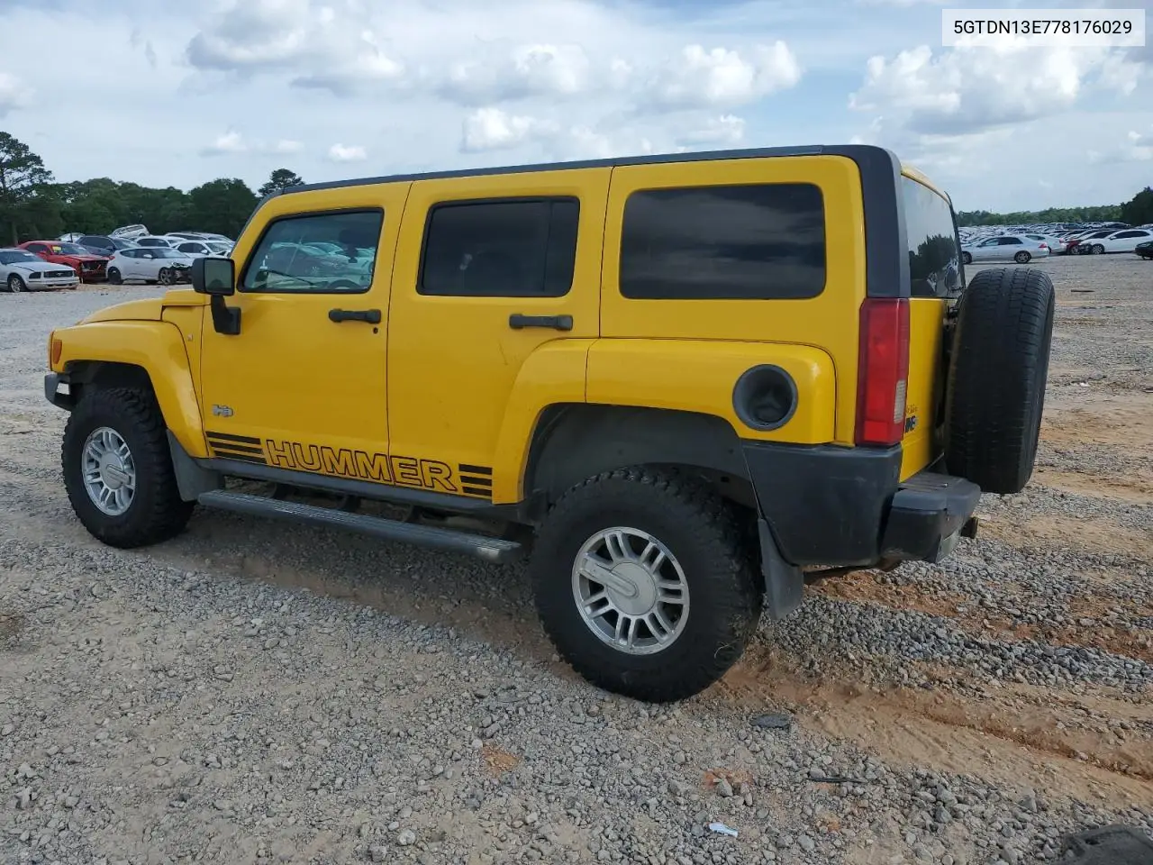 2007 Hummer H3 VIN: 5GTDN13E778176029 Lot: 55097725