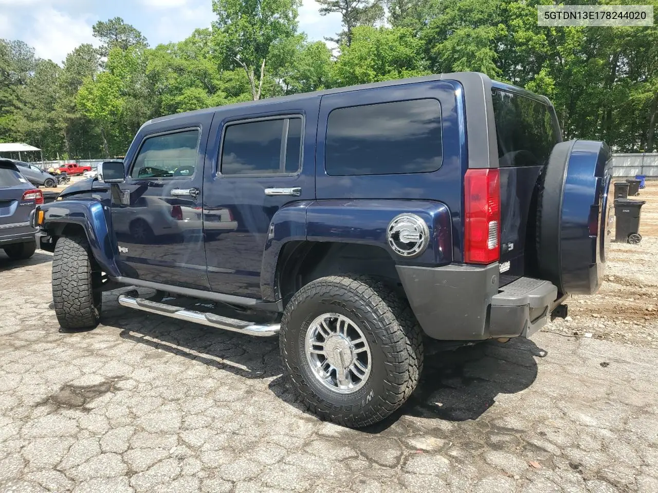 2007 Hummer H3 VIN: 5GTDN13E178244020 Lot: 55642585