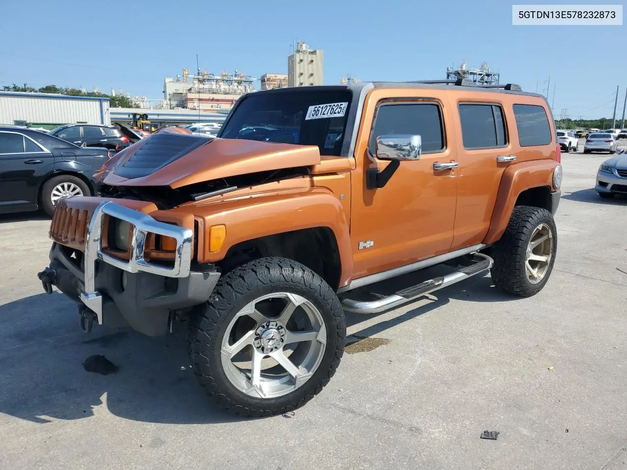 2007 Hummer H3 VIN: 5GTDN13E578232873 Lot: 56127625