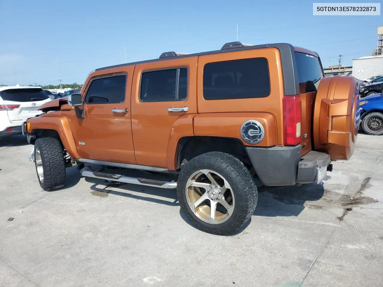 2007 Hummer H3 VIN: 5GTDN13E578232873 Lot: 56127625