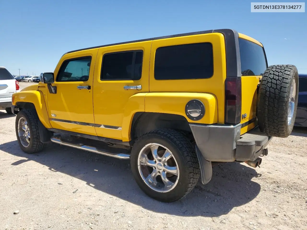 2007 Hummer H3 VIN: 5GTDN13E378134277 Lot: 56284205