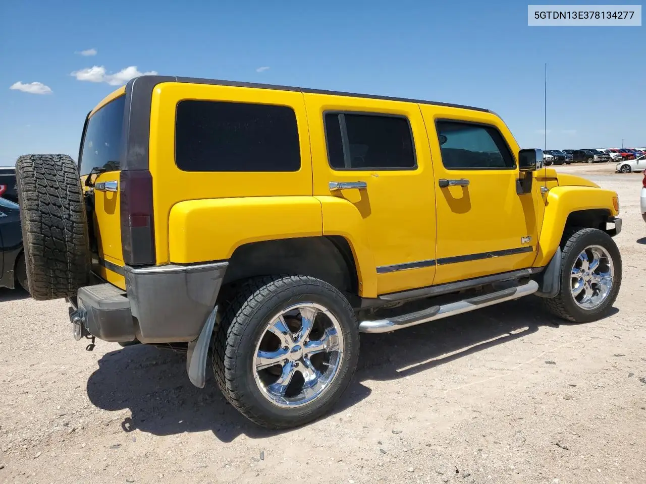 2007 Hummer H3 VIN: 5GTDN13E378134277 Lot: 56284205
