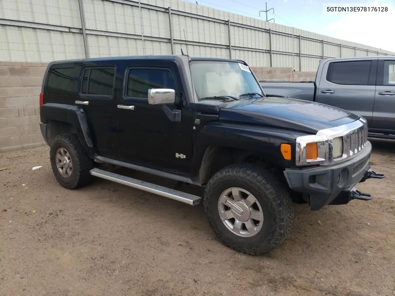 2007 Hummer H3 VIN: 5GTDN13E978176128 Lot: 60745165