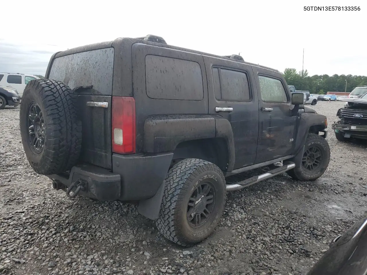 2007 Hummer H3 VIN: 5GTDN13E578133356 Lot: 60882715