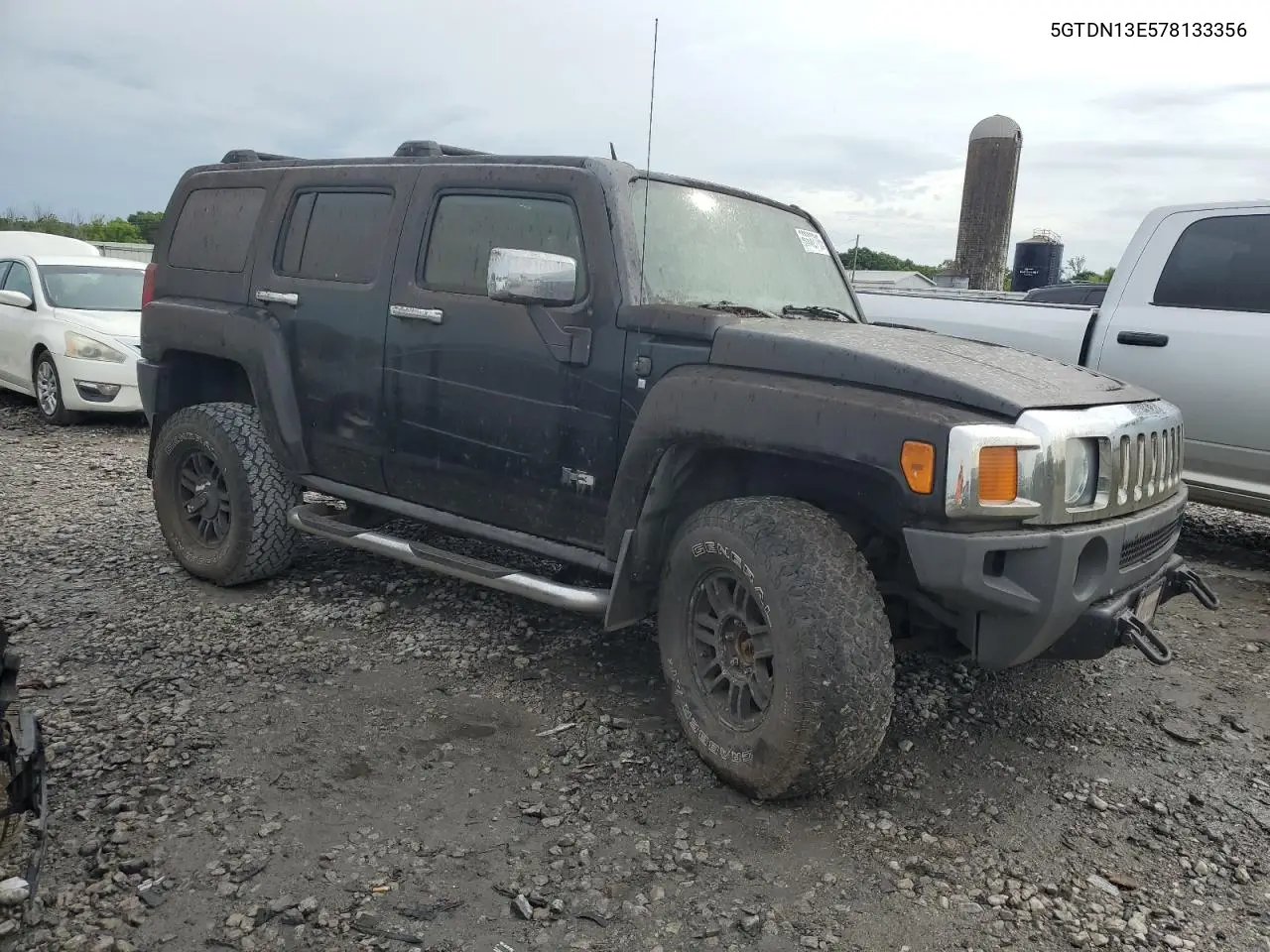 2007 Hummer H3 VIN: 5GTDN13E578133356 Lot: 60882715