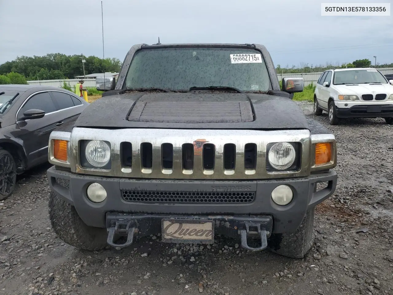 2007 Hummer H3 VIN: 5GTDN13E578133356 Lot: 60882715