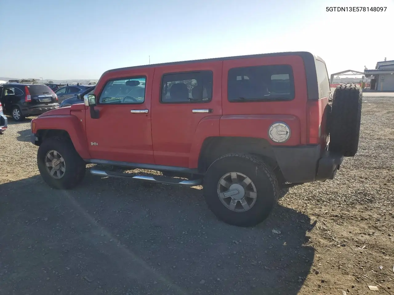 2007 Hummer H3 VIN: 5GTDN13E578148097 Lot: 61507645