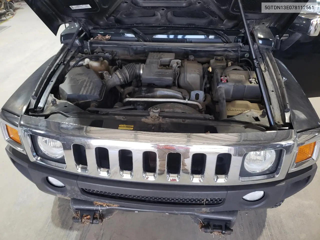 2007 Hummer H3 VIN: 5GTDN13E078112561 Lot: 61551935