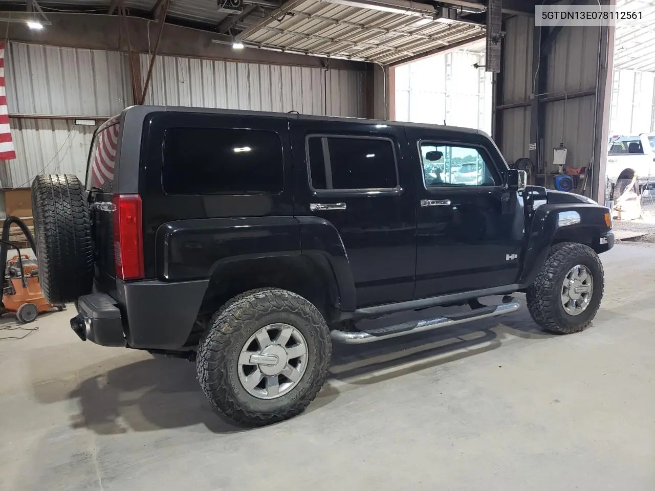 2007 Hummer H3 VIN: 5GTDN13E078112561 Lot: 61551935