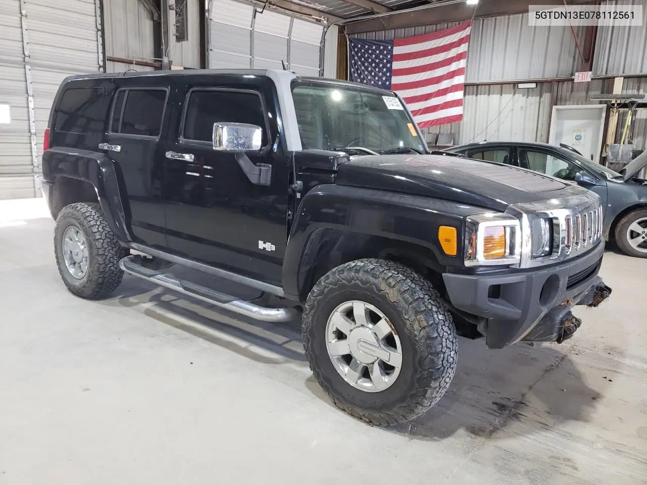 2007 Hummer H3 VIN: 5GTDN13E078112561 Lot: 61551935