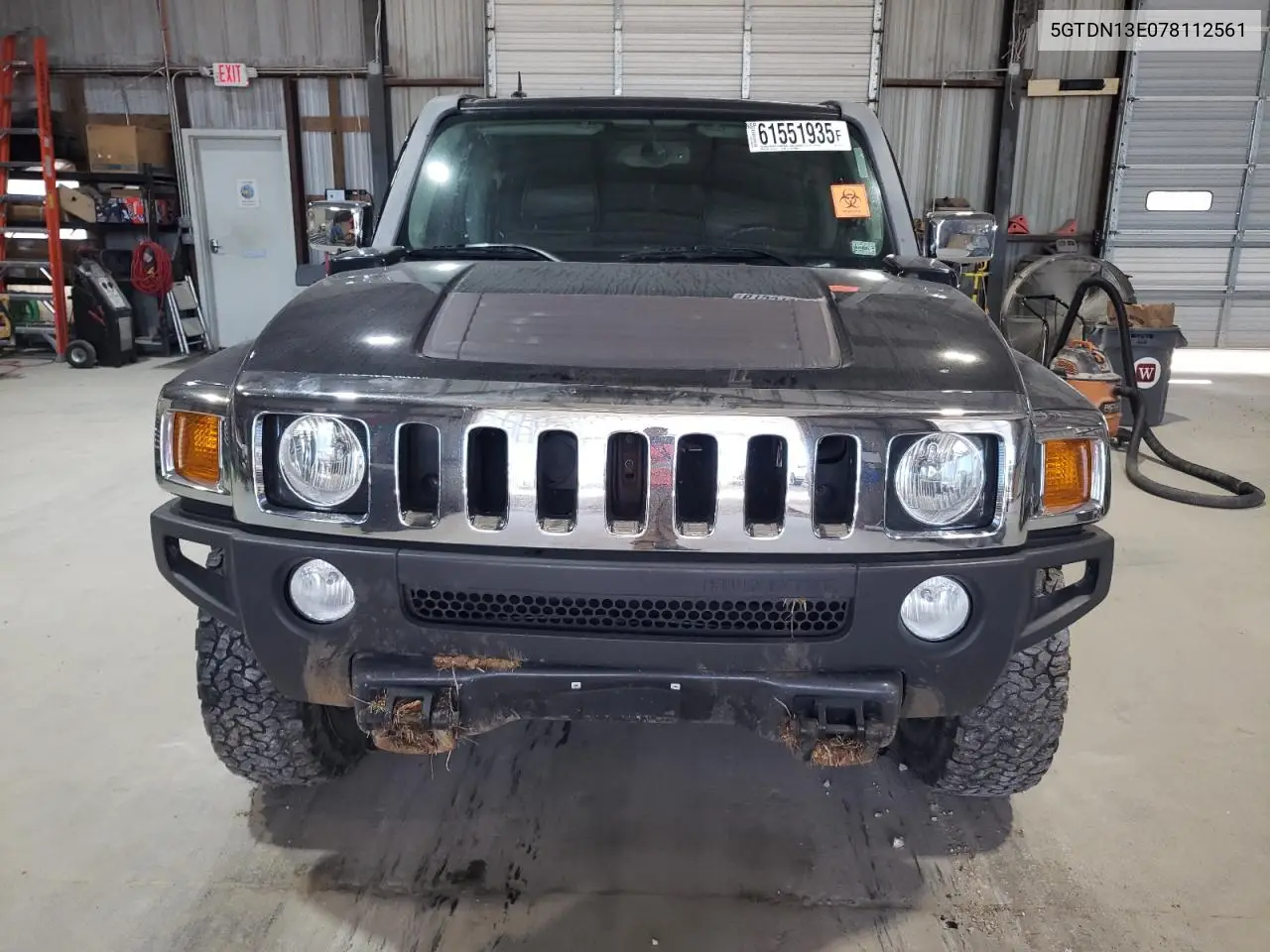 2007 Hummer H3 VIN: 5GTDN13E078112561 Lot: 61551935