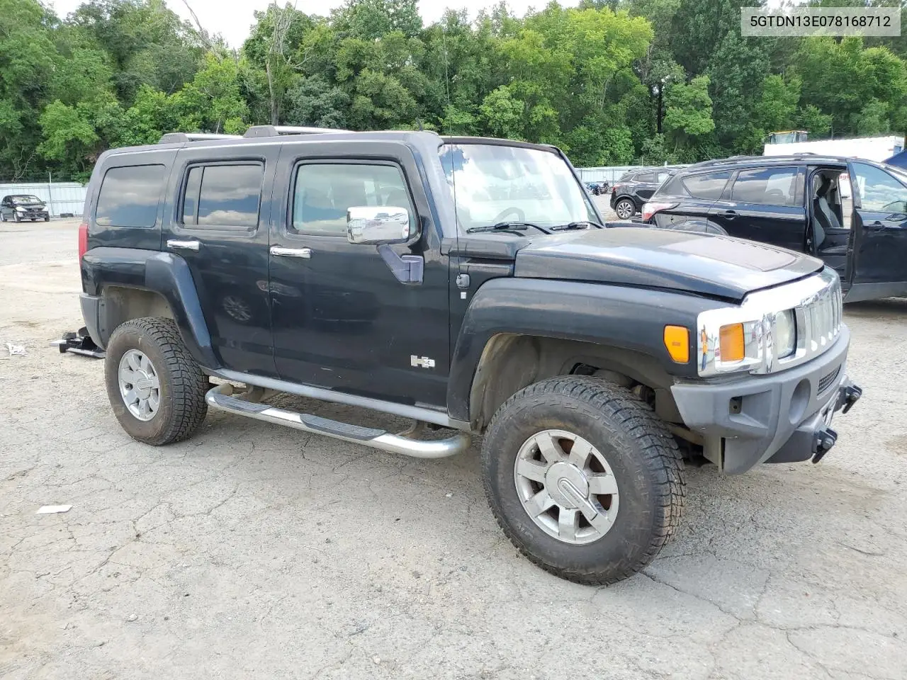 2007 Hummer H3 VIN: 5GTDN13E078168712 Lot: 62459245