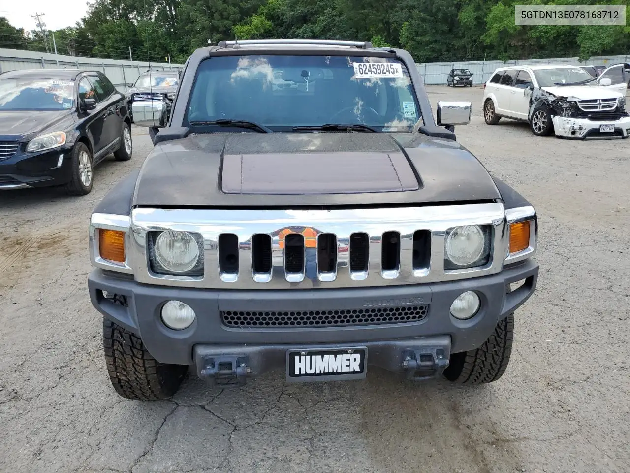 2007 Hummer H3 VIN: 5GTDN13E078168712 Lot: 62459245