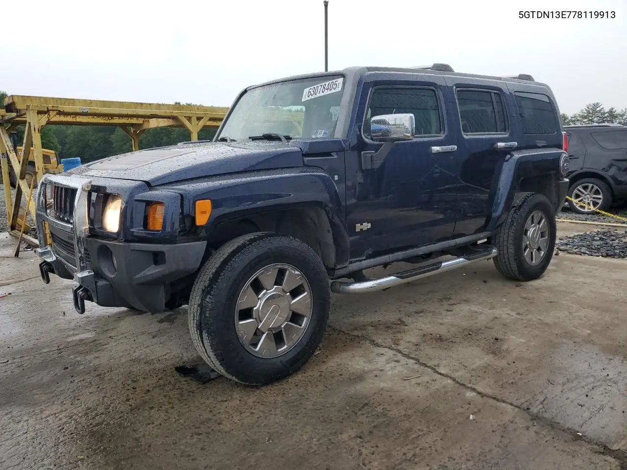 2007 Hummer H3 VIN: 5GTDN13E778119913 Lot: 63078405