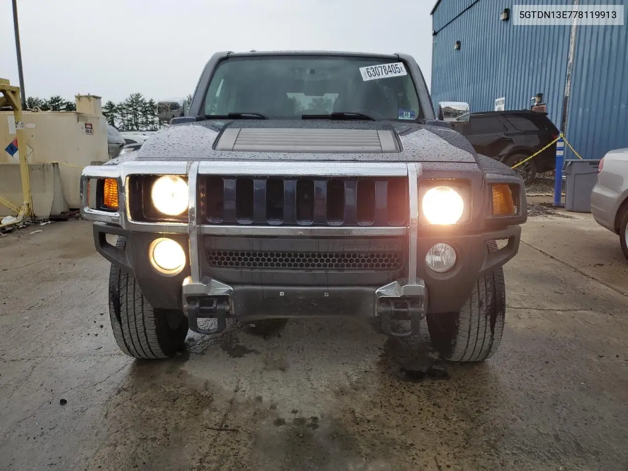 2007 Hummer H3 VIN: 5GTDN13E778119913 Lot: 63078405