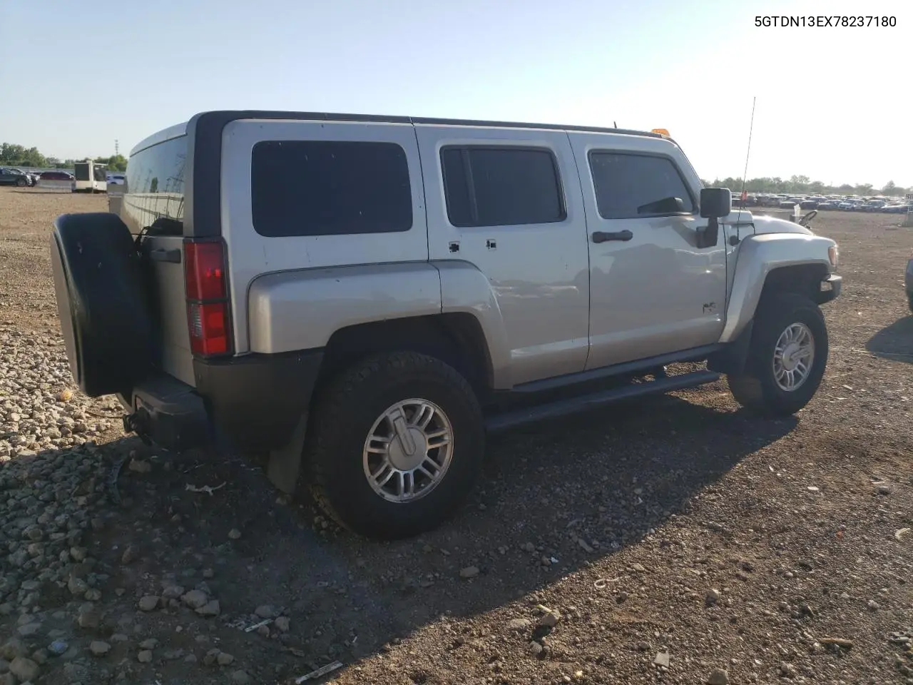 2007 Hummer H3 VIN: 5GTDN13EX78237180 Lot: 63412475