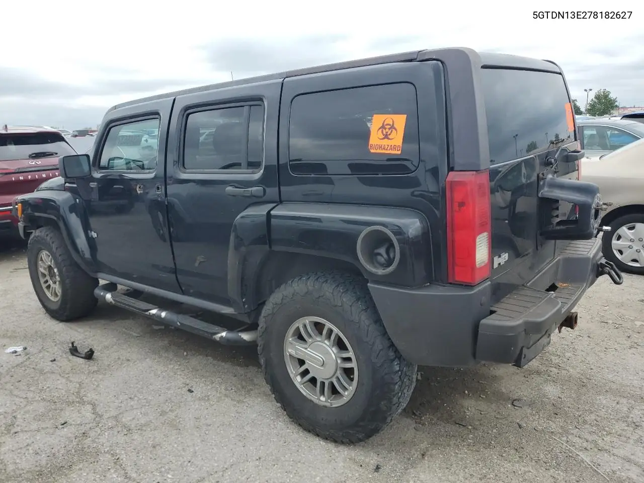 2007 Hummer H3 VIN: 5GTDN13E278182627 Lot: 63466375