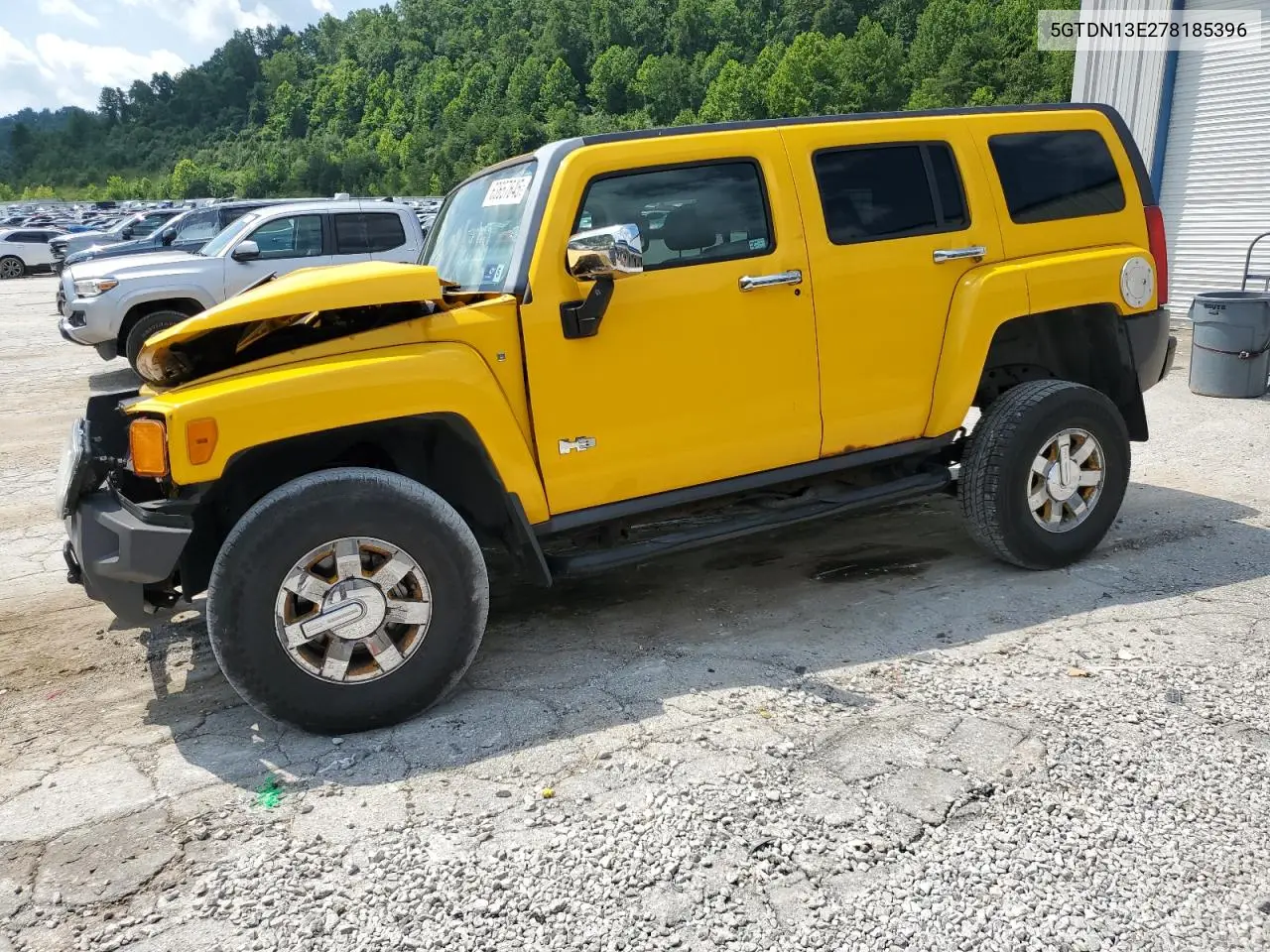 2007 Hummer H3 VIN: 5GTDN13E278185396 Lot: 63657645