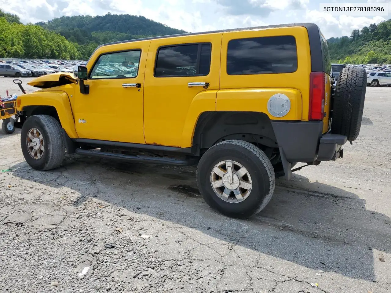 2007 Hummer H3 VIN: 5GTDN13E278185396 Lot: 63657645